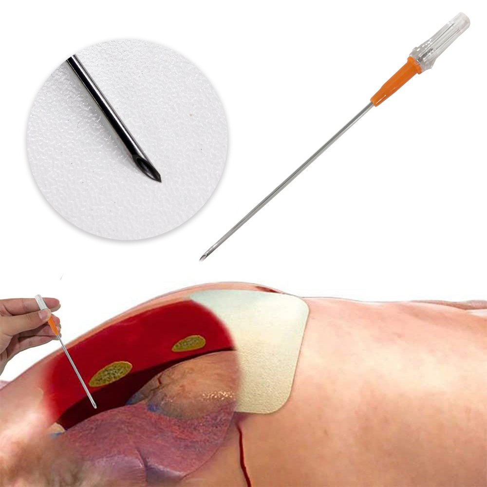 thumbnail image 2 of Veterinary Chest Decompression Needles - 14G 3.25 Inch For Animal Pneumothorax Emergency 2 of 9