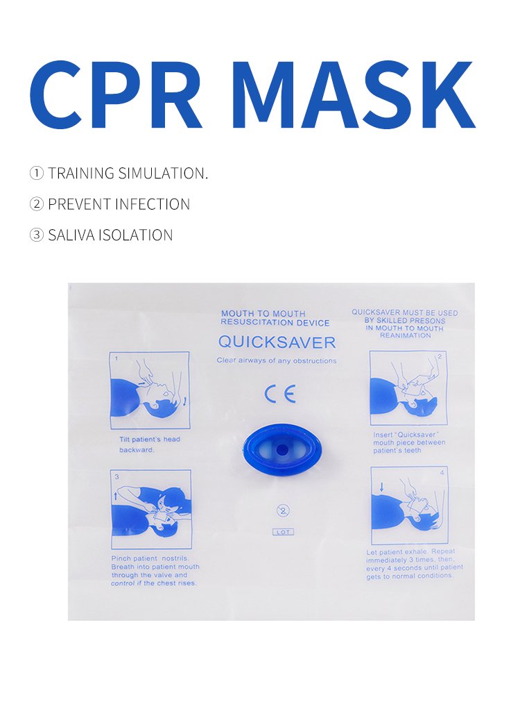 Artificial Respiration For Frist Aid Traning CPR Mask