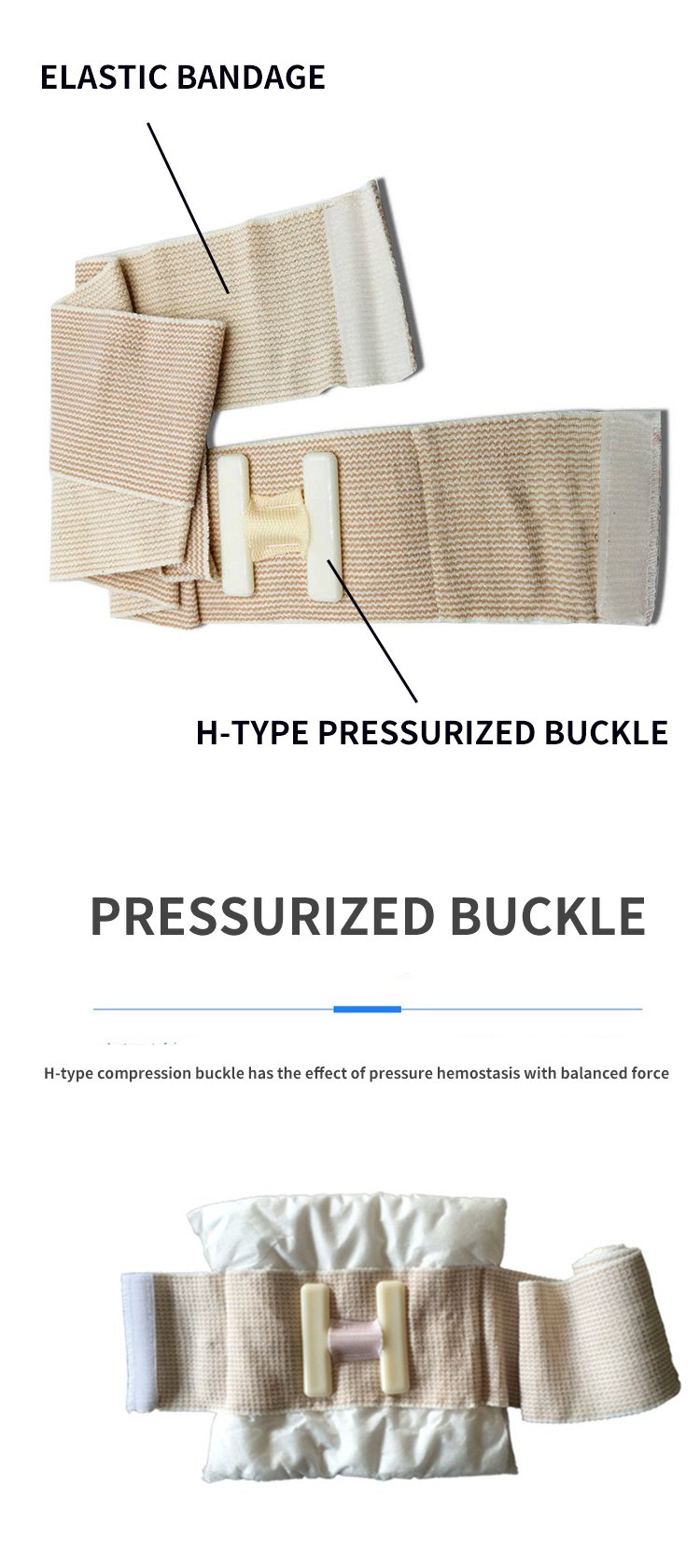 Highly Effective H-Shaped Emergency Elastic Bandage for Secure Fixation and Support