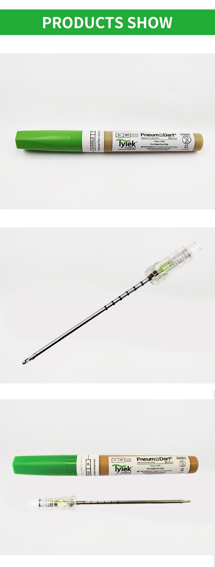 Hot Selling Pneumothorax Decompression Needle Great Chest Needle For Stopping Tension Pneumothorax