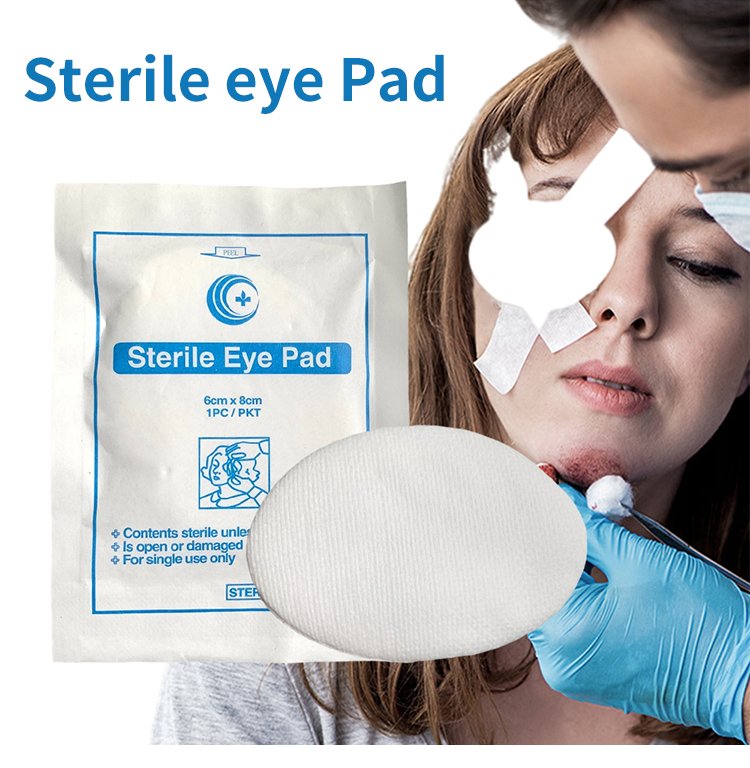 Manufacturer Supplier 100% Cotton Medical Sterile Gauze Eye Pads