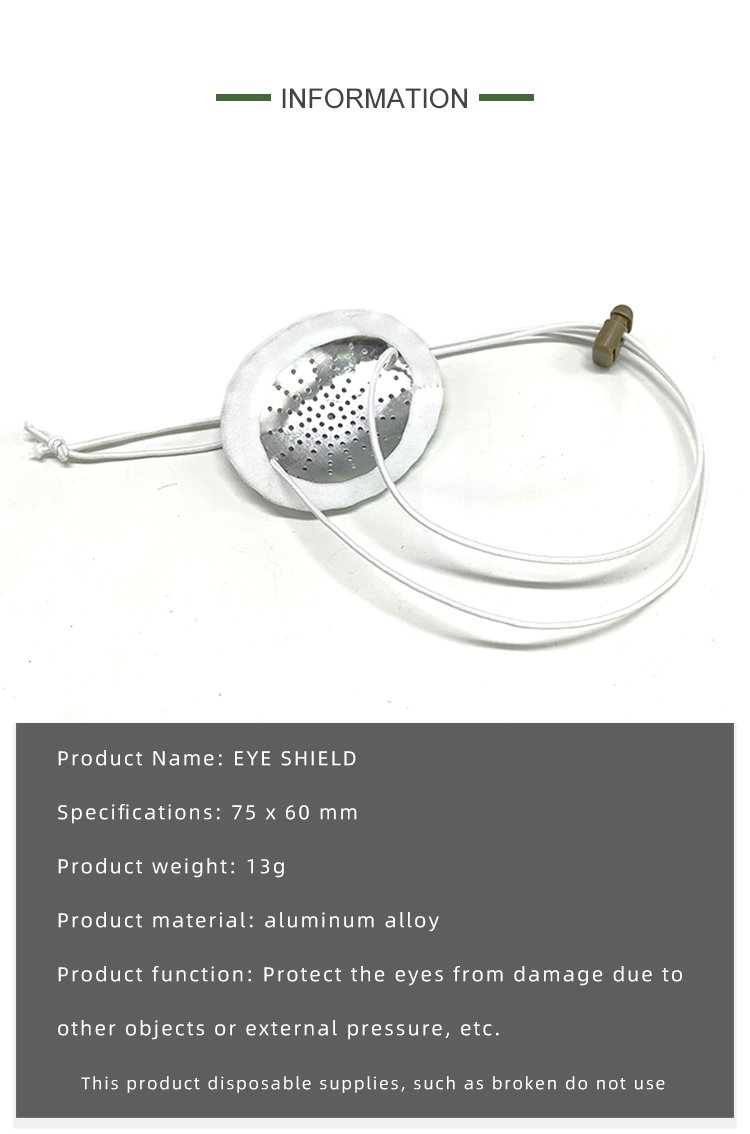 Wholesale Hard Aluminum Alloy Tactical Trauma Dressing Emergency Tactical Eye Mask