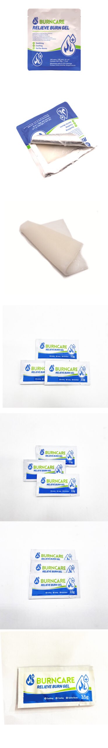 Sunburn dressing first aid burn gel dressing