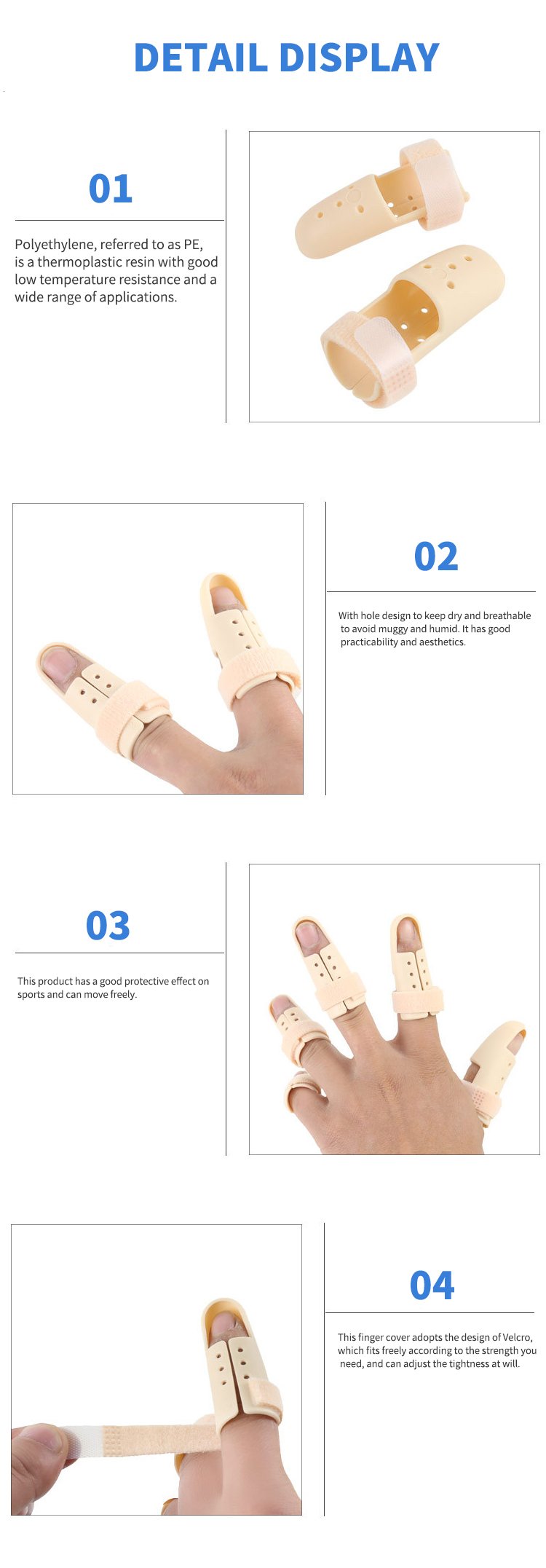 Emergency medical finger fracture fixation splint extensor tendon rupture corrector