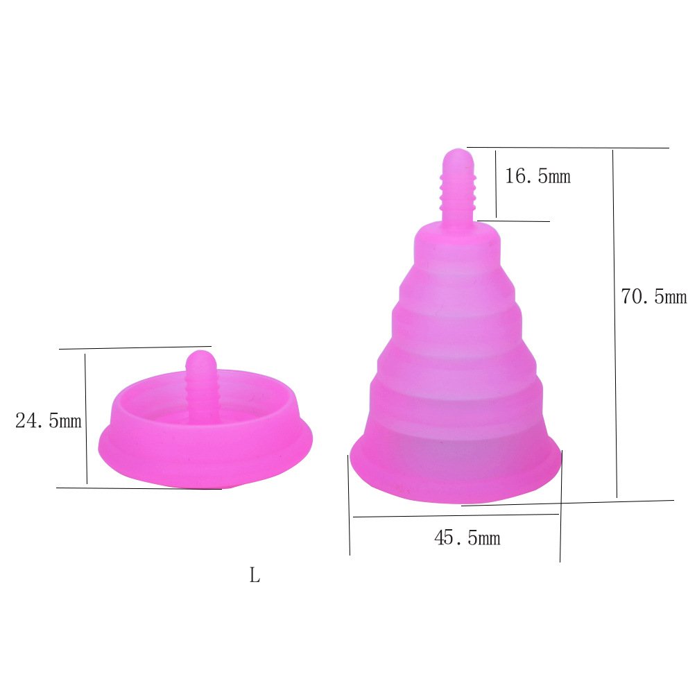 Foldable and reusable silicone women's menstrual cup