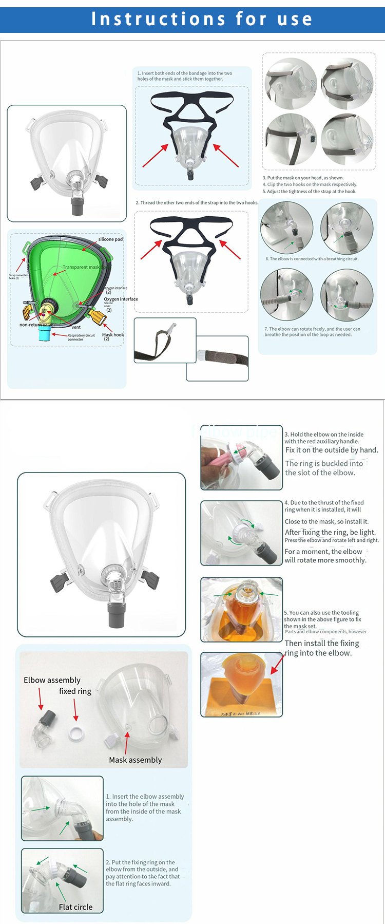 Wholesale Medical Sleep Oxygen Nasal Breathing Cpap Full Face Mask