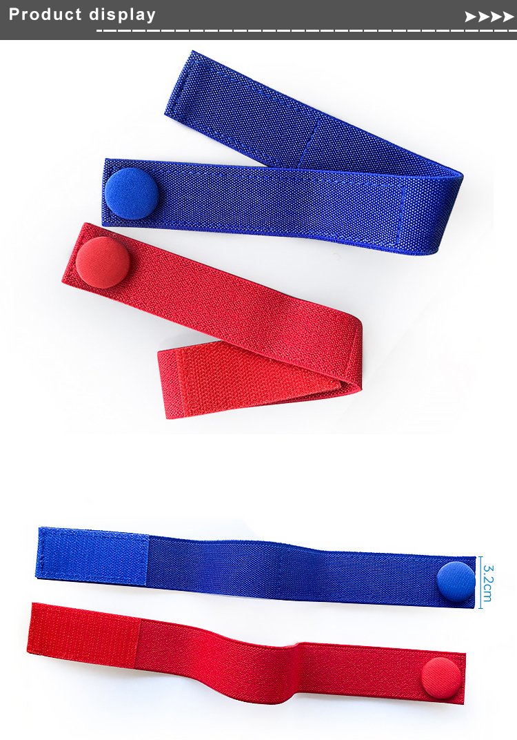 Manufacturer Elastic Dialysis Tourniquet Customized Logo First Aid Bandage Arm Hemostatic Buckle Hook & Loop