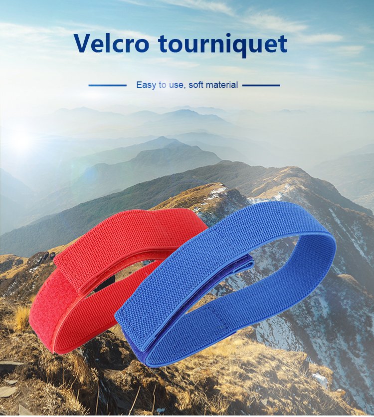 Medical Consumables Disposable Nylon Elastic Strap Tourniquet