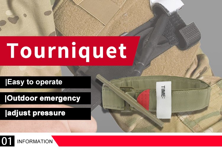 Emergency Hemostatic Trauma Combat Cat Army Tourniquet