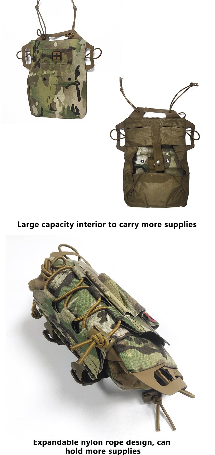 Outdoor Hiking Ifak Hunting Bag Tactical Medical Storage Bag Tactical Vest Molle Accessories Tool Belt Bag