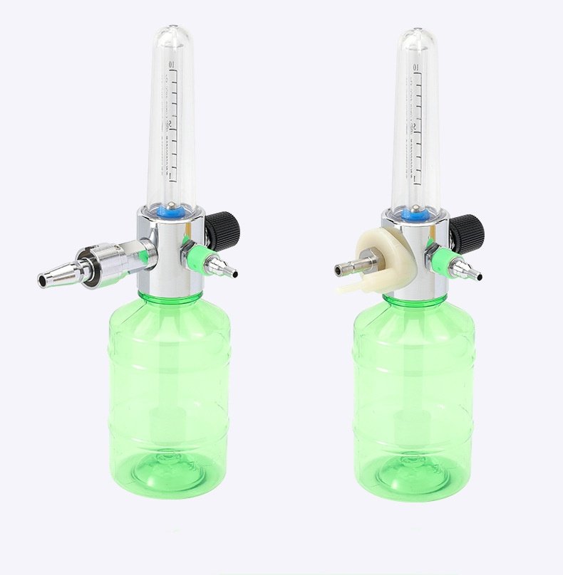 Central oxygen inhaler flow meter supply device with suction ...