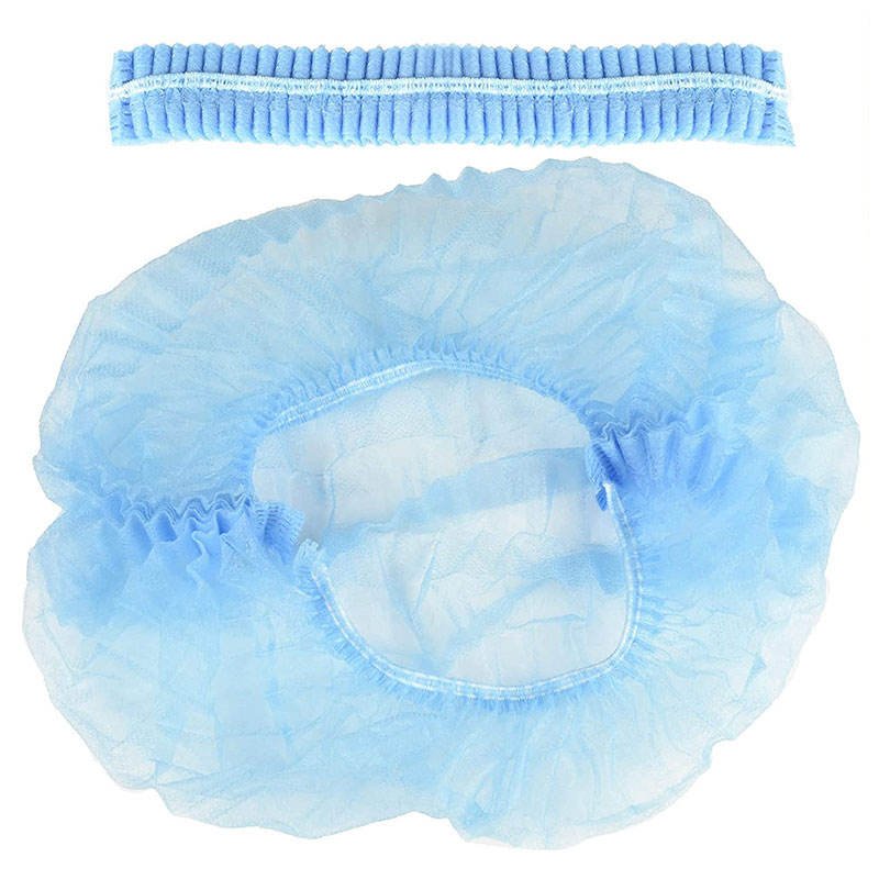 Factory's high-quality medical non-woven fabric disposable strip protective single hat elastic fluffy clip hat strip hat