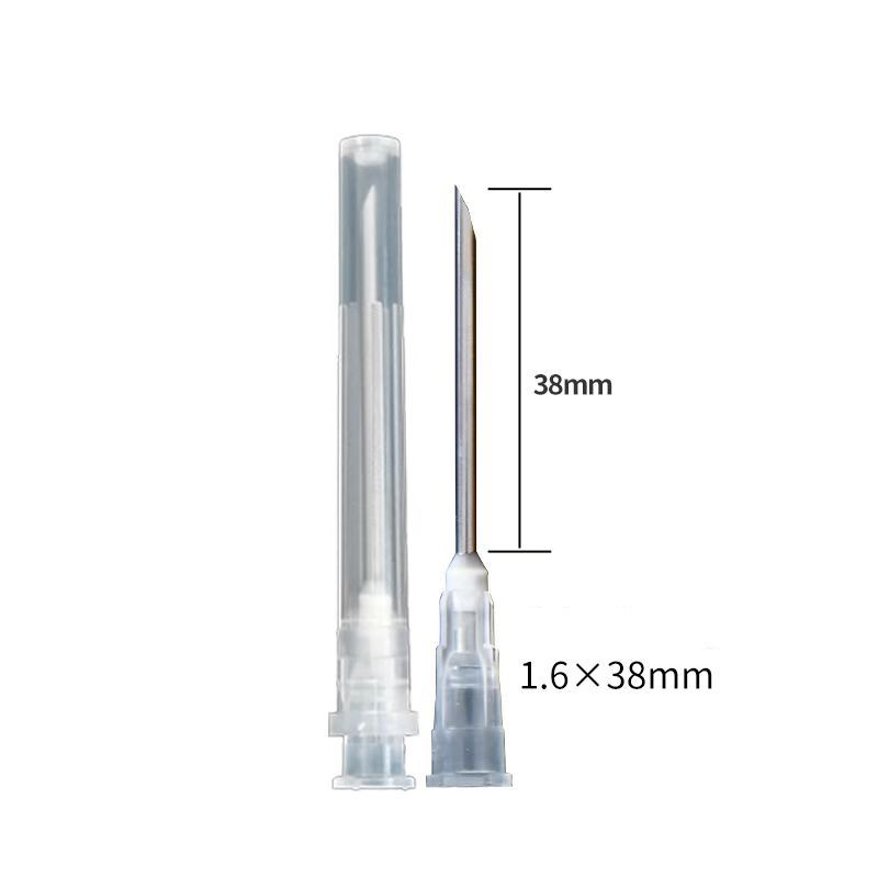 Animal disposable plastic injection needle, vaccine with protective cap, independent nylon needle, animal injection needle