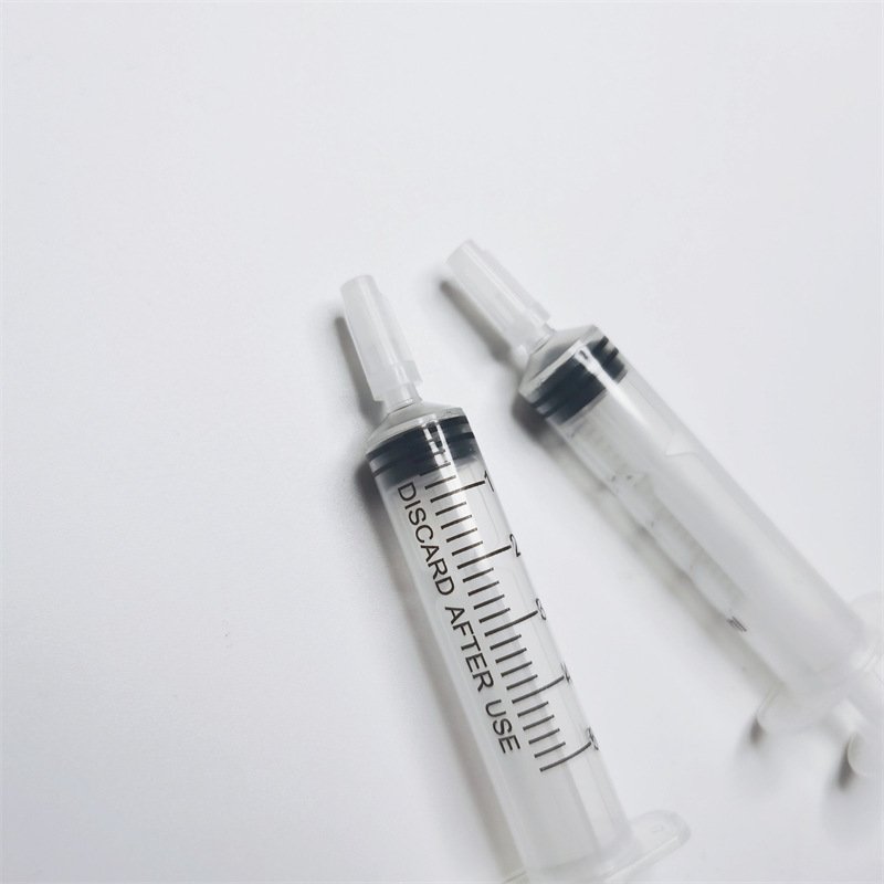 Plastic sealed leak proof plug syringe straight mouth spiral mouth sealed needle tube plug disposable needle tube cap