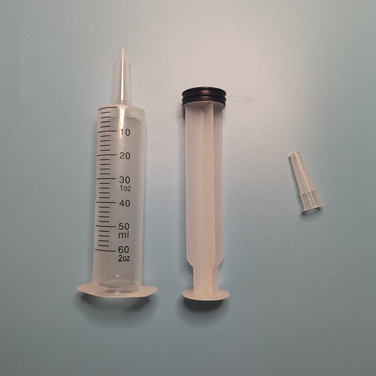 Factory direct sales of 60ml high-capacity plastic syringes, manual syringes, dispensing ink injections, pet feeding injections