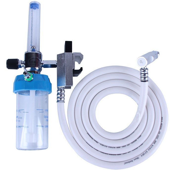 Factory oxygen supply inhaler flow meter tower type oxygen inhaler oxygen meter equipment with hose oxygen meter