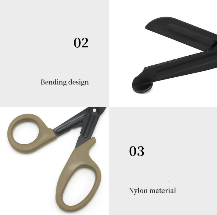 Stainless Steel Elbow Muscle Tape Gauze Bandage Specialized Scissors For Medical Emergency Tape Paper Scissors