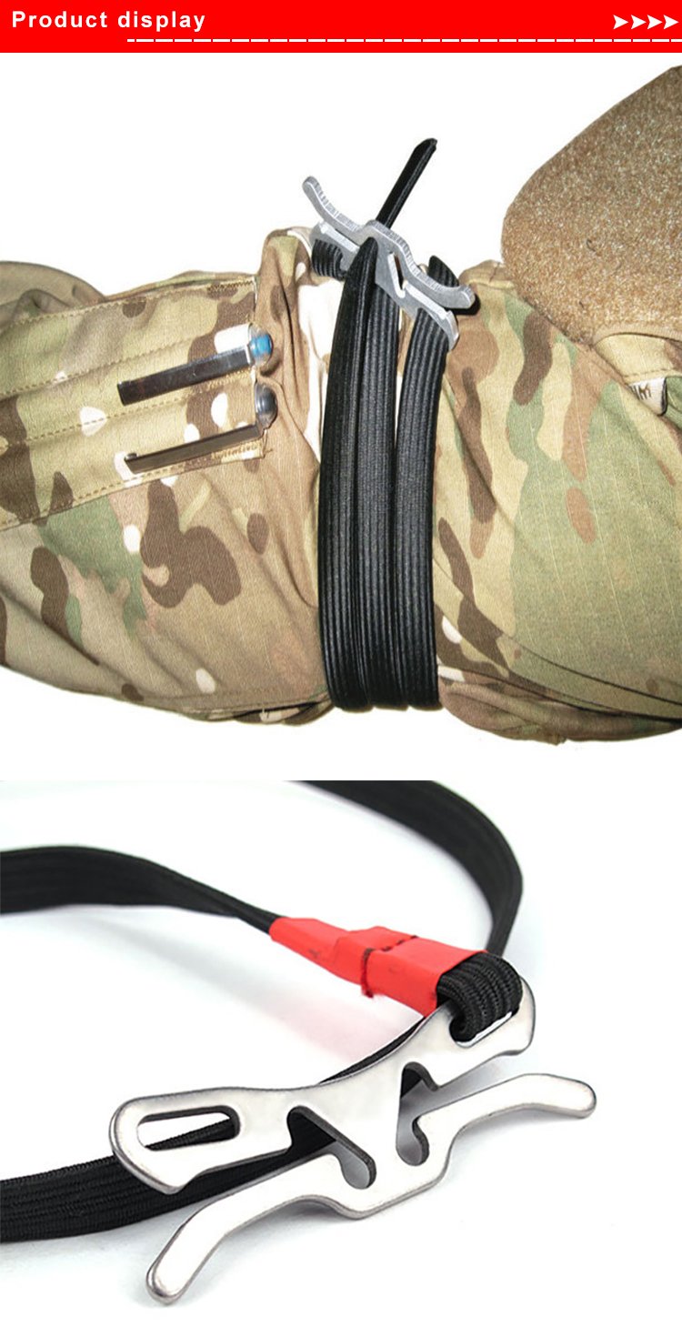 Outdoor Butterfly Shaped Tourniquet Elastic Band Adventure Wilderness Emergency Anti Drug Belt