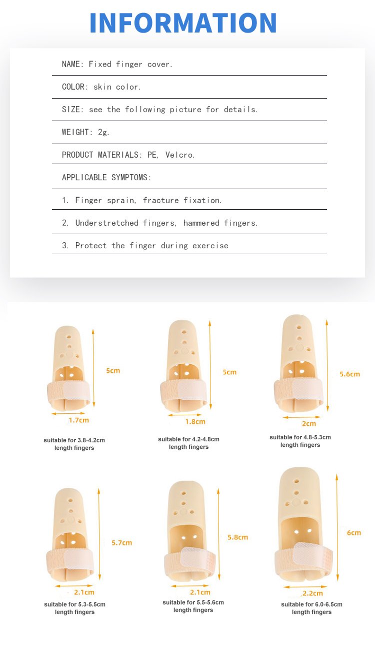 Men's and Women's Fixed Finger Covers Basketball Protection Finger Extensor Tendon Rupture Finger Dislocation Fixation Splint Protection
