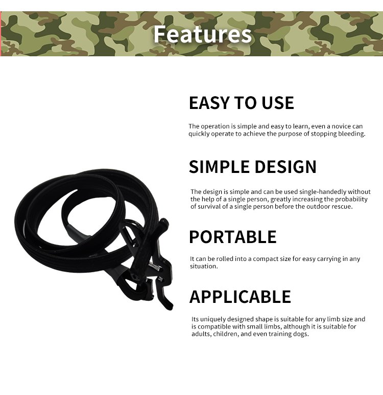 New Outdoor Military Regulations Butterfly Tourniquet Elastic Band Adventure Wilderness Emergency Anti Drug Belt