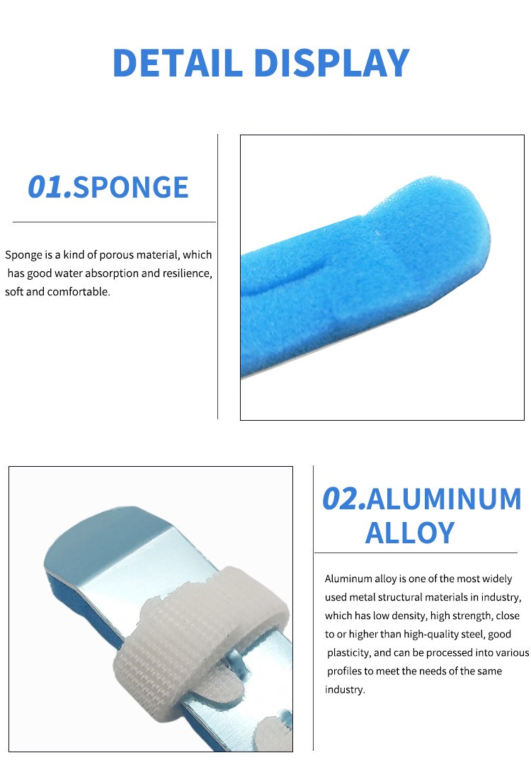 Manufacturer Direct Sales Finger Fixation Clamp Aluminum Alloy Sponge Finger Fracture Fixation Set Finger Orthotic Device