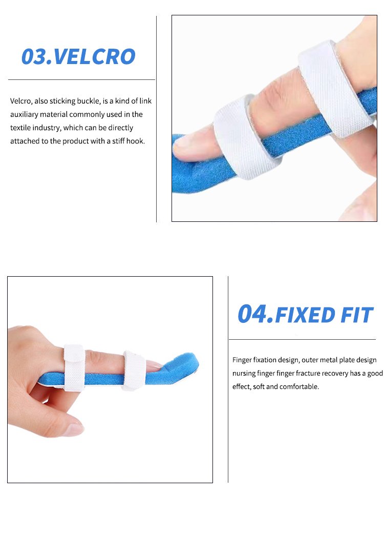Manufacturer Direct Sales Finger Fixation Clamp Aluminum Alloy Sponge Finger Fracture Fixation Set Finger Orthotic Device