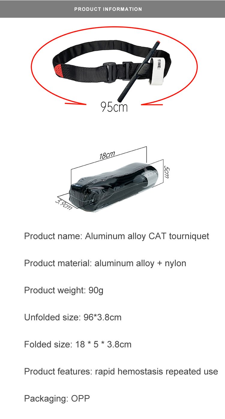 CAT Tourniquet One Handed Operation Tactical Emergency Spinning Tourniquet Outdoor Emergency Bandage