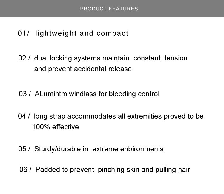 CAT Tourniquet One Handed Operation Tactical Emergency Spinning Tourniquet Outdoor Emergency Bandage