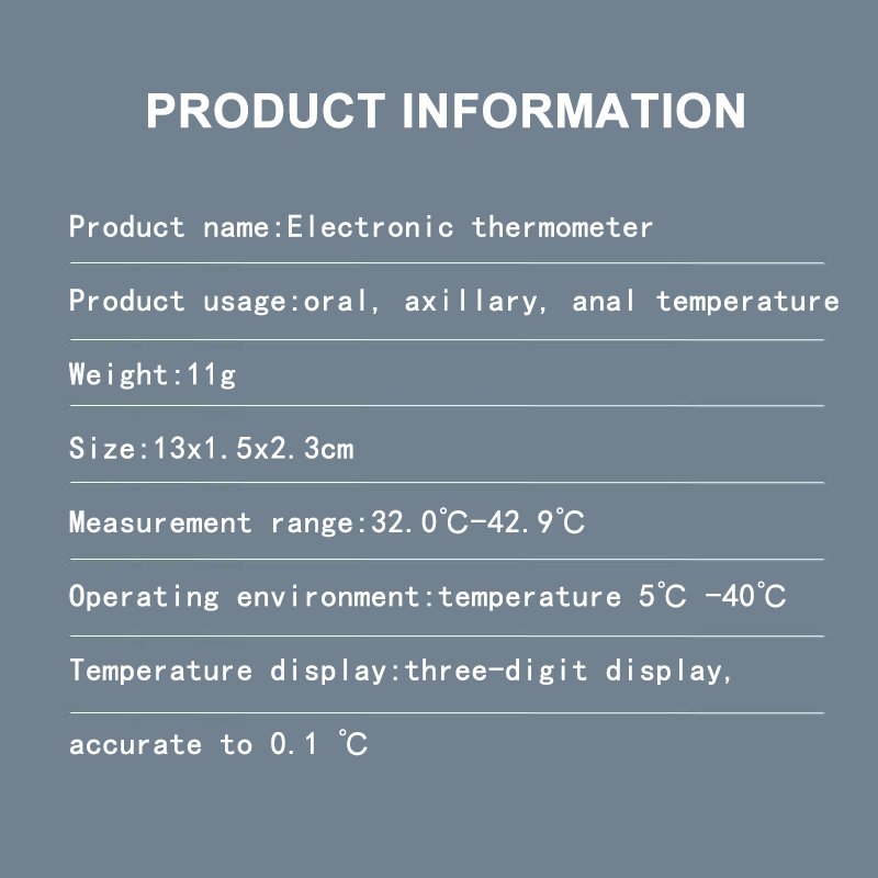 Electronic Thermometer Household Thermometer Soft Head Baby Special Accurate Thermometer Human Body Thermometer