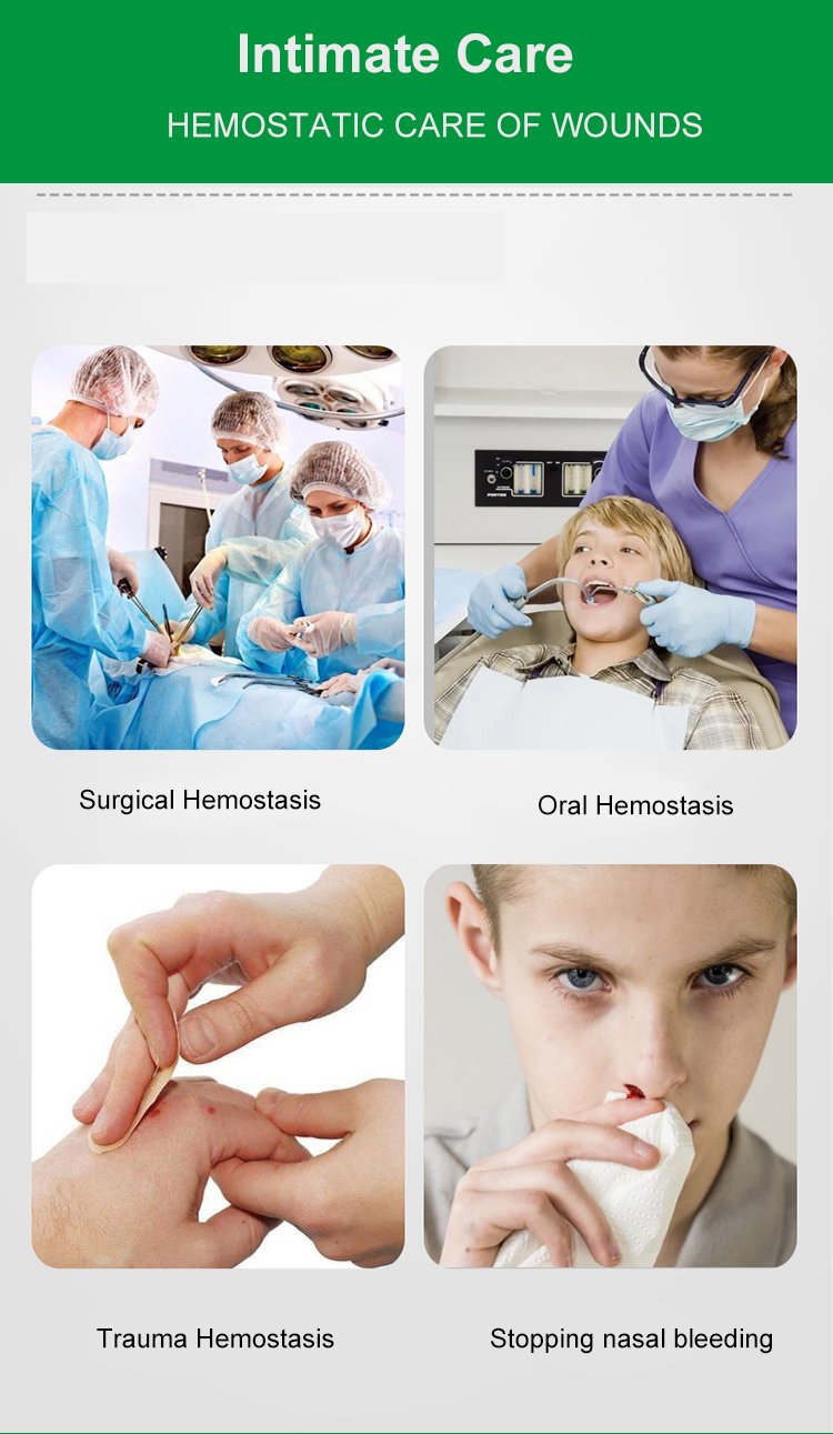 Tactical Hemostatic Sponge Adventure Emergency Hemostatic Equipment Accessories Convenient And Lightweight Hemostatic Care Cotton