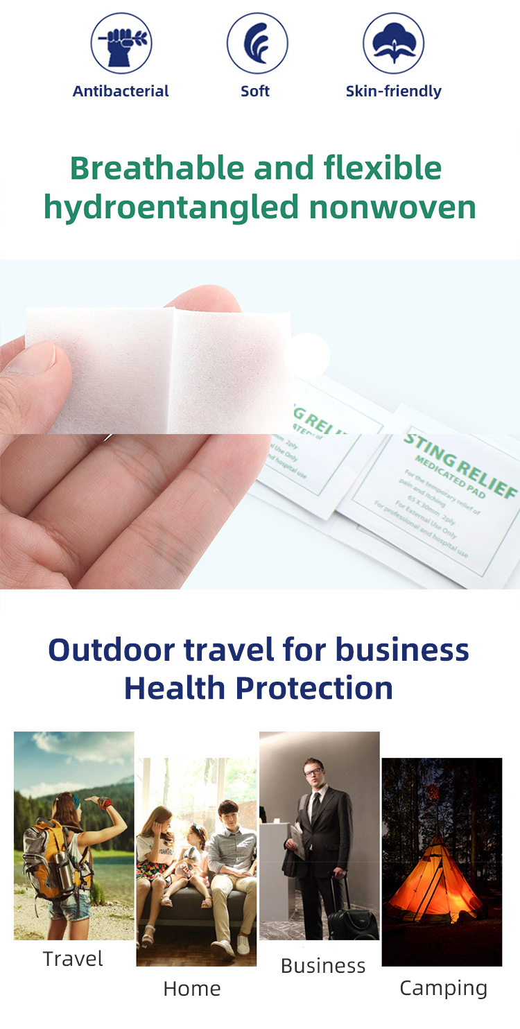 Disposable Antipruritic Tablets Medical Kit Outdoor Mosquito Repellent And Mosquito Bite Cleaning Wipes Independent Packaging