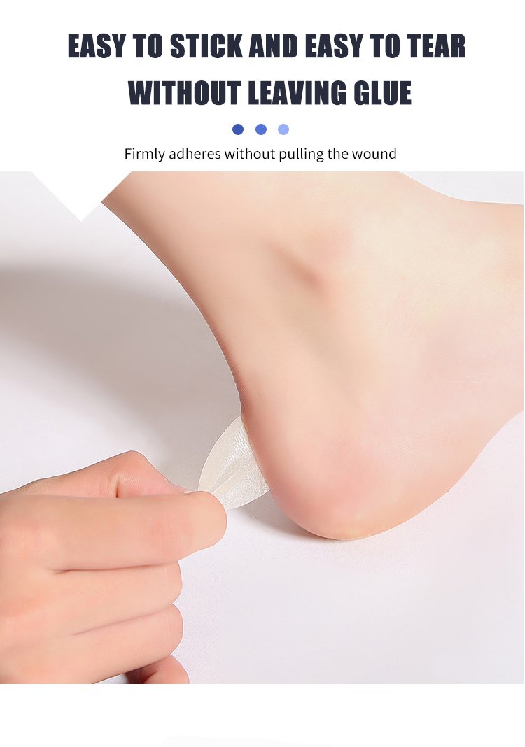 Hydrocolloid Heel Patch Wound Dressing Band-Aid Foot Female Anti-Friction Foot Blister Wear Protection Foot Patch Dressing