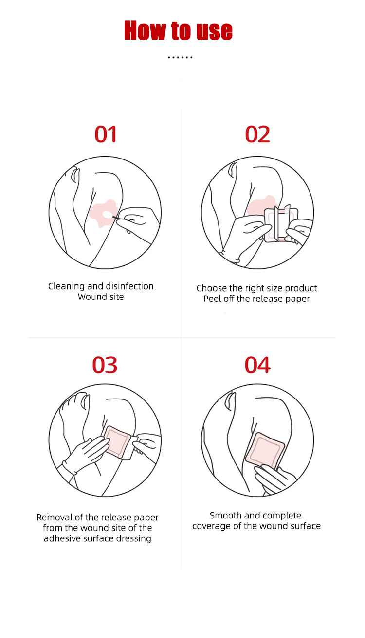 Self-adhesive Soft Silicone Foam Dressing For The Elderly To Prevent Bedsores And Bedsores