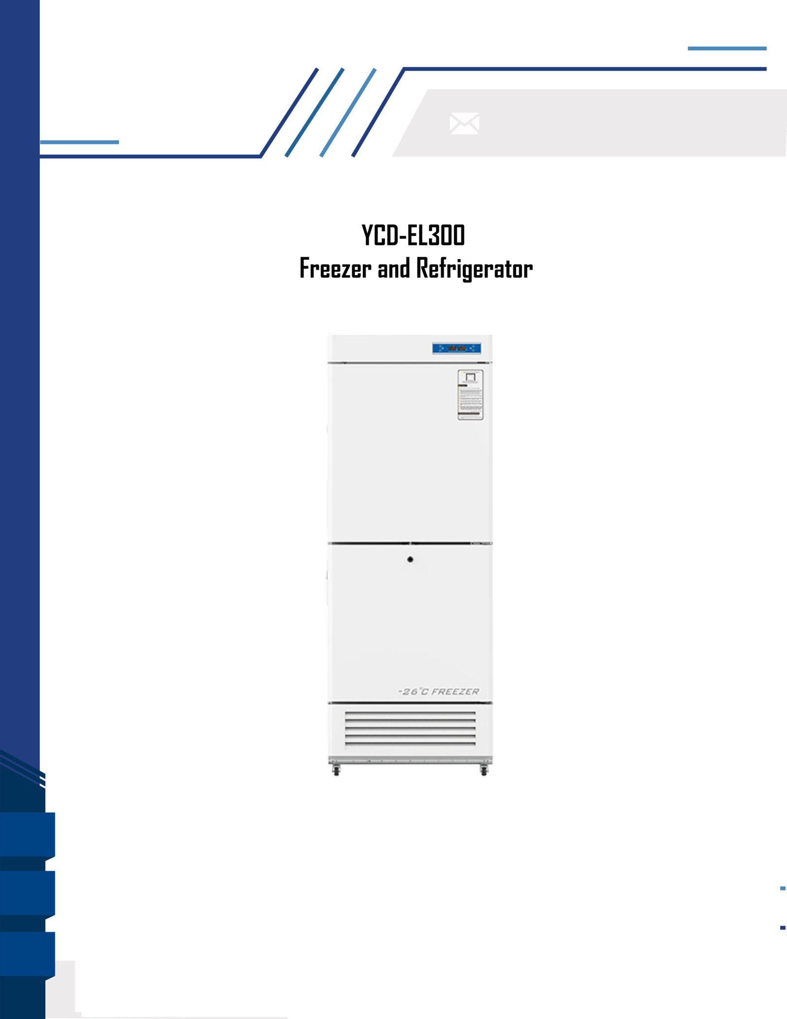 2 To 8c And -10 To -26c Medical Hospital Lab Combined Refrigerator And Freezer Combined