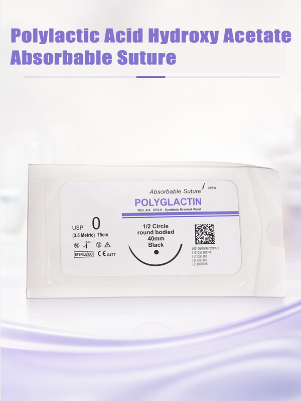 Medical Supplier Pga /polyglycolic Acid Surgical Needled Suture Thread With Suture Needle Disposable Medical Surgical Suture polyglycolic Acid surgical Suture Thread Factory Direct Sales China Manufacturer