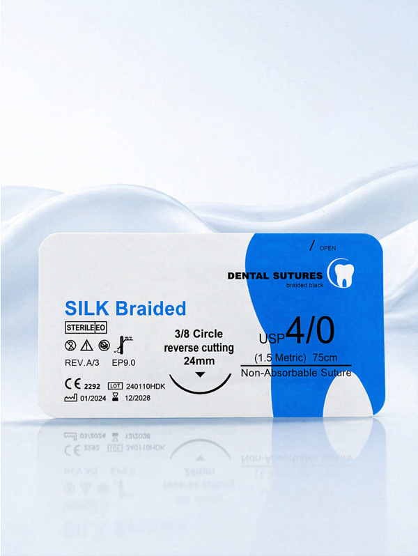 Factory Direct Sales High Quality Not Absorbable Sterile Surgical Suture Needle Dental Threads Polyglactin Materials Ce Certified Customizable Medical Consumables China Manufacturer