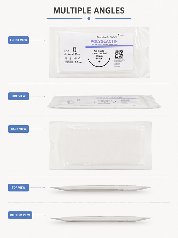 Medical Supplier Pga /polyglycolic Acid Surgical Needled Suture Thread With Suture Needle Disposable Medical Surgical Suture polyglycolic Acid surgical Suture Thread Factory Direct Sales China Manufacturer