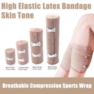 Master Medical | Breathable Premium High Elastic Compression Elastic Bandage Roll Master Medical | Breathable Premium High Elastic Compression Elastic Bandage Roll