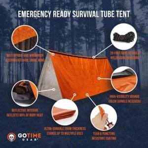 Master Medical | 2 Person Emergency Tent for Outdoor Camping