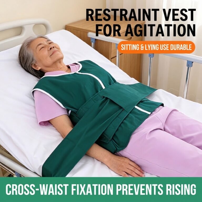 Master Medical | Green Buckle Medical Patient Restraint Garment for Psychiatric Agitated Patients