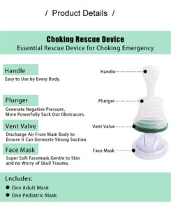 Portable Emergency Rescue Device Anti Choking Adult Baby First Aid Choking Emergency Device For Save Lives