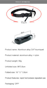 Aluminum Alloy CAT Tourniquet Pen Version, Emergency Hemostasis + Convenient Note-taking, Save Lives in One Step