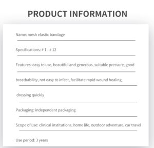 Elastic and Comfortable Mesh Bandage for Secure Wound Fixation
