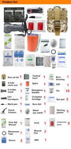 Tactical Emergency Survival Kit Camping Trauma Survival First Aid Equipment Molle Kit Nylon Ifak Trauma First Aid Kit